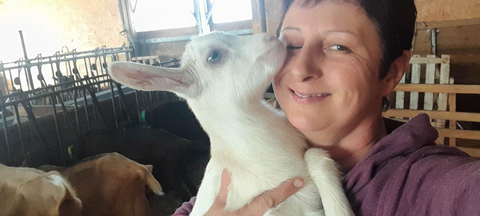 Carole et un chevreau